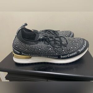Juicy Couture Black and Gold Studded Sneakers